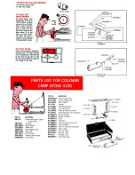 Preview for 3 page of Coleman Camp Stove 413G Directions For Operating And Servising