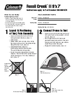 Coleman Fossil Creek 9'x7' Installation Instructions preview