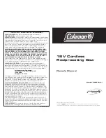 Preview for 1 page of Coleman PMD8141 Owner'S Manual