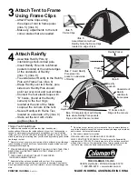 Preview for 2 page of Coleman SUNDOME 7’x7’ Instructions