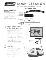 Preview for 1 page of Coleman Vacationer 9271-139 Instructions