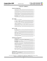 Preview for 2 page of ColorVerse ColorVibe 108 Operation Manual