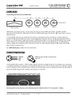 Preview for 11 page of ColorVerse ColorVibe 108 Operation Manual