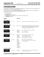 Preview for 16 page of ColorVerse ColorVibe 108 Operation Manual