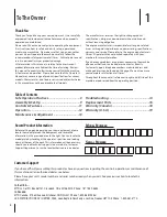 Preview for 2 page of Columbia 260 series Operator'S Manual