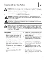 Preview for 3 page of Columbia 260 series Operator'S Manual