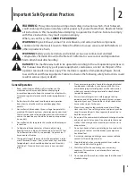 Preview for 3 page of Columbia Hydrostatic Lawn Tractor Operator'S Manual