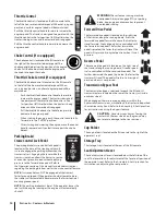 Preview for 14 page of Columbia RZT S Series Operator'S Manual