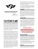 Comandante C40 Nitro Blade Manual preview