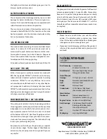 Preview for 2 page of Comandante C40 Nitro Blade Manual