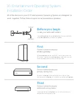 Preview for 2 page of Comcast X1 Entertainment Operating System Installation Instructions Manual