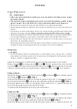 Preview for 9 page of Comet SC 140 Use And Maintenance Manual