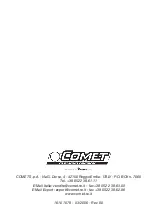 Preview for 36 page of Comet SC 140 Use And Maintenance Manual