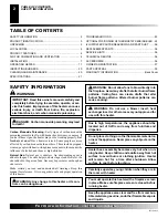 Preview for 2 page of Comfort Glow CCL3018N Owner'S Operation And Installation Manual