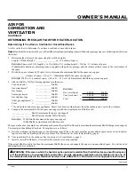 Preview for 5 page of Comfort Glow CGB3924PT Owner'S Operation And Installation Manual