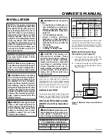 Preview for 7 page of Comfort Glow CGB3924PT Owner'S Operation And Installation Manual