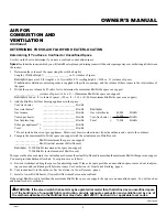 Preview for 5 page of Comfort Glow CGS2718N Owner'S Operation And Installation Manual