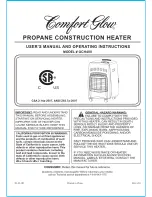 Comfort Glow GCH480 and User'S Manual And Operating Instructions preview