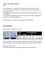 Preview for 2 page of Comfy Med Back Brace CM-SB01 Instruction Manual
