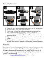 Preview for 4 page of Comfy Med Back Brace CM-SB01 Instruction Manual