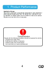 Preview for 5 page of ComfyGo Mobility Go 6011 User'S Manual & Warranty Card