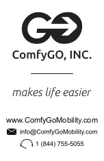 Preview for 26 page of ComfyGo Mobility Go 6011 User'S Manual & Warranty Card