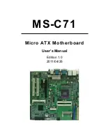 Preview for 1 page of Commell MS-C71 User Manual