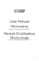 Commercial CHEF CHCM11100B User Manual preview