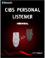 Commidt CIBS PERSONAL LISTENER User Manual preview