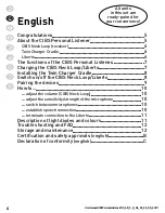 Preview for 14 page of Commidt CIBS PERSONAL LISTENER User Manual