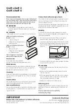 Preview for 1 page of Community Playthings Craft shelf 3 Quick Start Manual