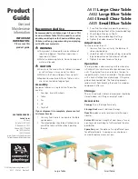 Community Playthings Large Blue Table A632 Product Manual preview