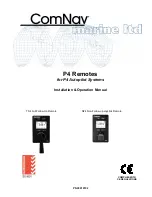 Preview for 1 page of ComNav P4 Remotes Series Installation & Operation Manual