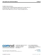 Preview for 46 page of Comnet netwave NW1 Installation And Operation Manual