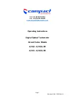 Preview for 1 page of Compact Instruments A2102 Operating Instructions Manual