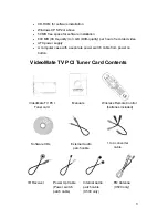 Preview for 5 page of COMPRO Videomate TV X series Manual