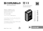 Preview for 17 page of Comunello Automation INDEX EURO Installation And User Manual