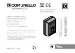 Preview for 29 page of Comunello Automation INDEX EURO Installation And User Manual