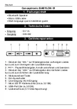 Preview for 4 page of Conceptronic BABYLON 01 Multi Language Quick Manual