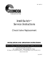 Concoa IntelliSwitch Maniflex 628 Series Service Instructions Manual preview