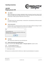 Preview for 22 page of Conductix-Wampfler LASSTEC 0521 Operating Instructions Manual