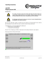 Preview for 99 page of Conductix-Wampfler LASSTEC 0521 Operating Instructions Manual