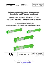 Preview for 1 page of CONFLOW GREEN BEU P12-M1 Series Installation And Maintenance Manual