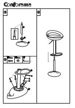 Preview for 2 page of CONFORAMA CHAMPI BARSTOOL II Assembly Instructions Manual