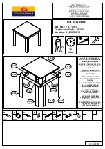 Preview for 1 page of CONFORAMA DT 80X80 B Assembling Instructions