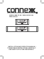 Preview for 1 page of connexx SBB-75136 Installation And Operation Manual