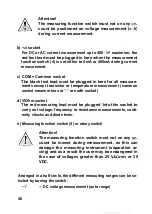 Preview for 15 page of Conrad Electronic ME-42 Operating Instructions Manual