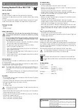 Preview for 2 page of Conrad G-Star HS-317UV Operating Instructions