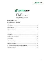 Preview for 2 page of CONTACLIP EMS-eco Operating Instructions Manual