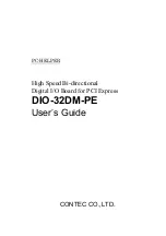 Contec DIO-32DM-PE User Manual preview